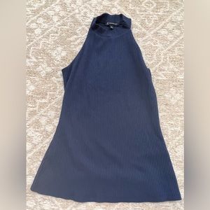 INC navy blue tank top